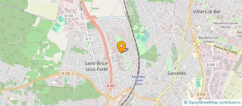 localisation de l'entreprise 43 RUE DE PARIS à SAINT-BRICE-SOUS-FORET