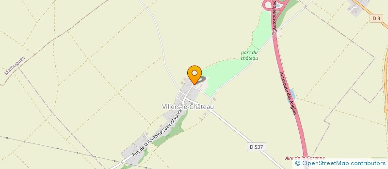 localisation de l'entreprise 43 RUE JEAN JACQUES ROUSSEAU  VILLERS-LE-CHATEAU