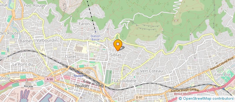 localisation de l'entreprise 43 RUE LAMALGUE  TOULON