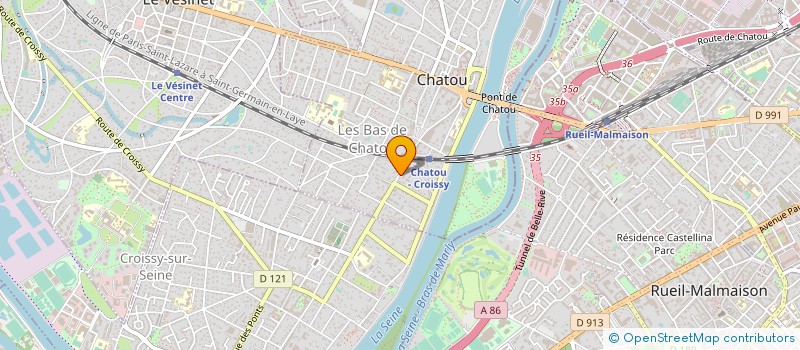 localisation de l'entreprise 430 003 921   CHATOU