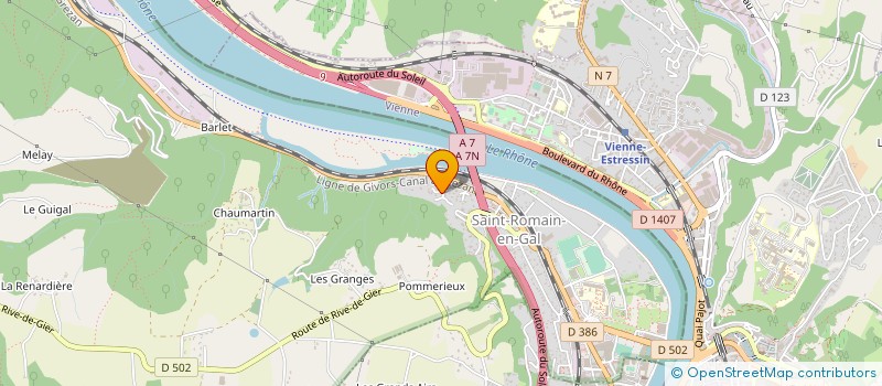 localisation de l'entreprise 430 257 014   SAINT-ROMAIN-EN-GAL