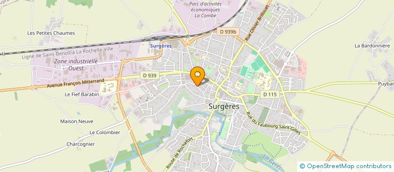 localisation de l'entreprise 430 509 224   SURGERES