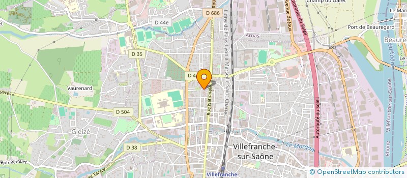 localisation de l'entreprise 431 266 287 à VILLEFRANCHE-SUR-SAONE