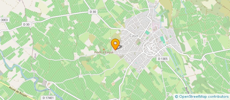 localisation de l'entreprise 431 537 836   CAUX