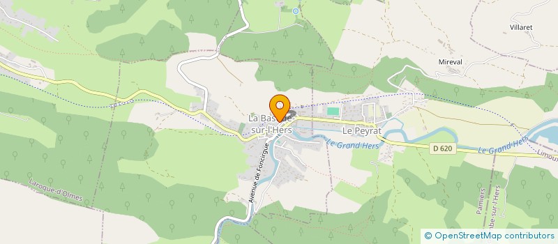 localisation de l'entreprise 431 540 673 à LA BASTIDE-SUR-L'HERS