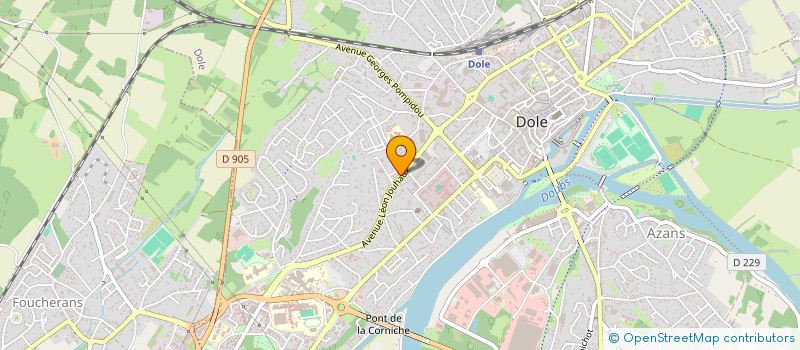 localisation de l'entreprise 432 031 474  à DOLE