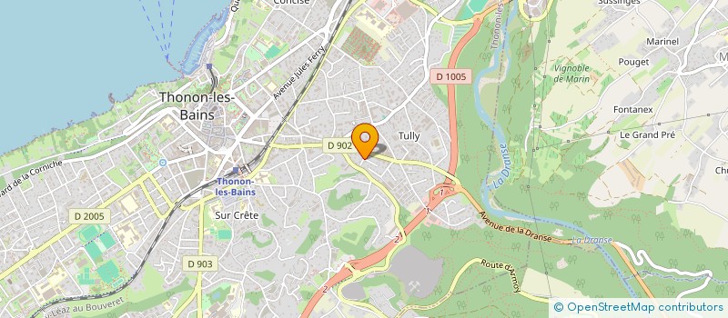 localisation de l'entreprise 432 138 113  à THONON-LES-BAINS