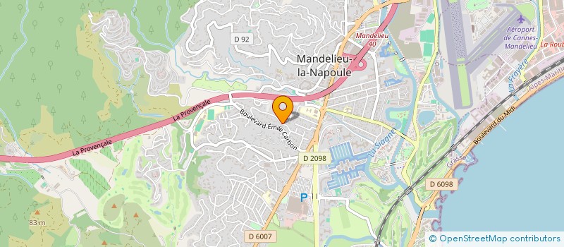 localisation de l'entreprise 432 222 867   MANDELIEU LA NAPOULE