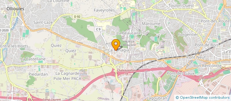 localisation de l'entreprise 432 250 843 à OLLIOULES
