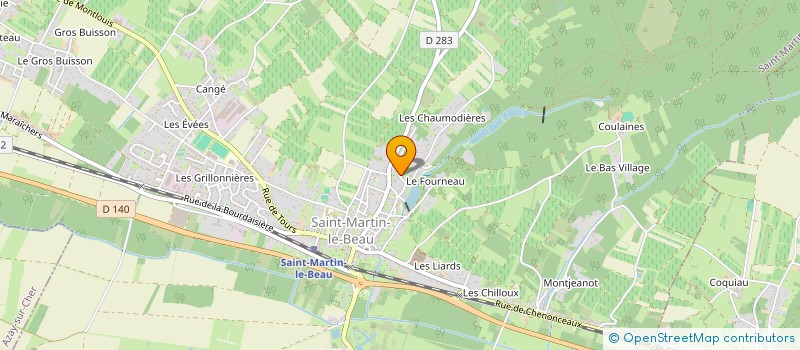 localisation de l'entreprise 432 295 772  à SAINT-MARTIN-LE-BEAU