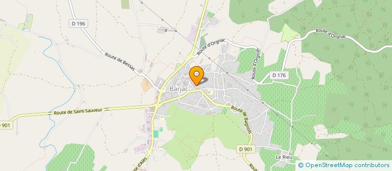 localisation de l'entreprise 432 326 791   BARJAC