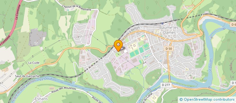 localisation de l'entreprise 432 371 284 à BAUME-LES-DAMES