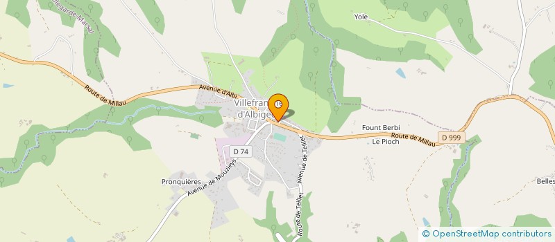 localisation de l'entreprise 432 426 716   MOUZIEYS-TEULET