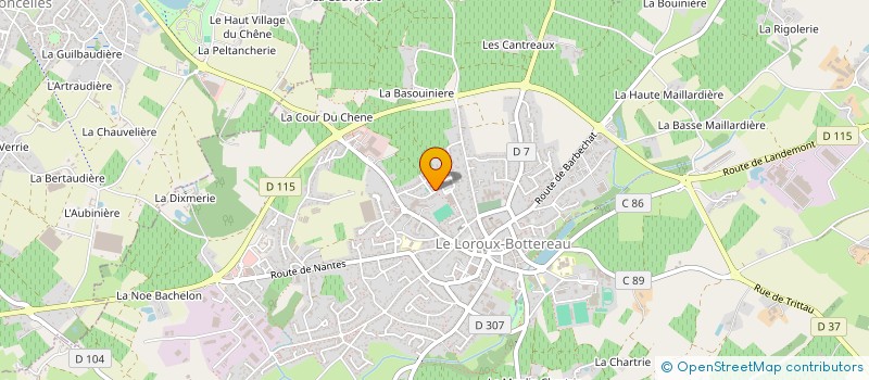 localisation de l'entreprise 432 987 568   LE LOROUX-BOTTEREAU