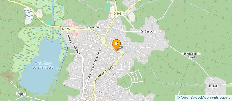 localisation de l'entreprise 432 CARBOUE  BISCARROSSE