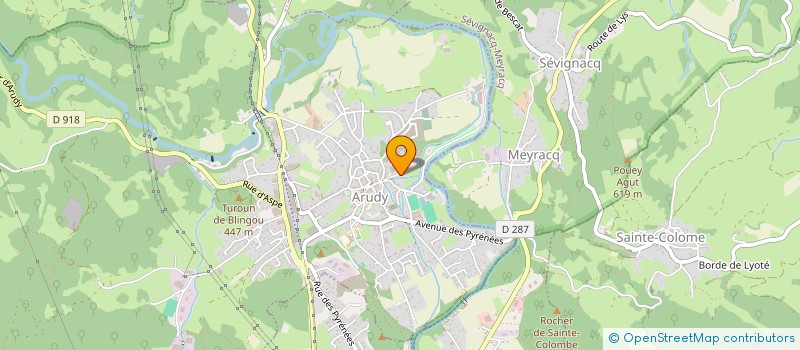 localisation de l'entreprise 433 364 601   ARUDY