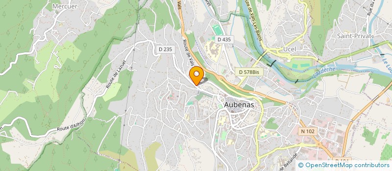 localisation de l'entreprise 433 398 757 à AUBENAS