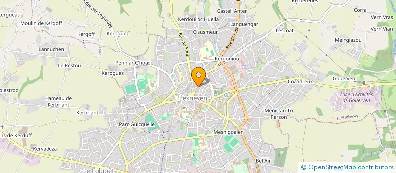 localisation de l'entreprise 433 465 986   LESNEVEN