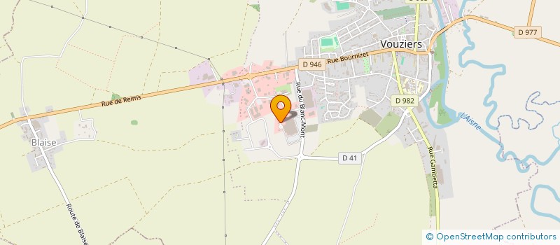 localisation de l'entreprise 433 547 825   VOUZIERS