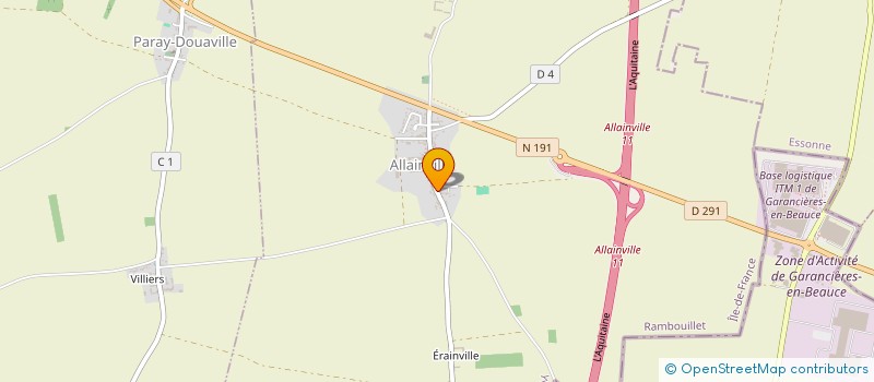 localisation de l'entreprise 433 583 887 à ALLAINVILLE