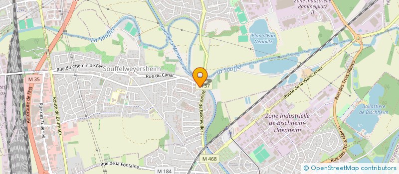 localisation de l'entreprise 433 795 614   SOUFFELWEYERSHEIM