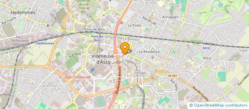 localisation de l'entreprise 433 877 529 à VILLENEUVE-D'ASCQ