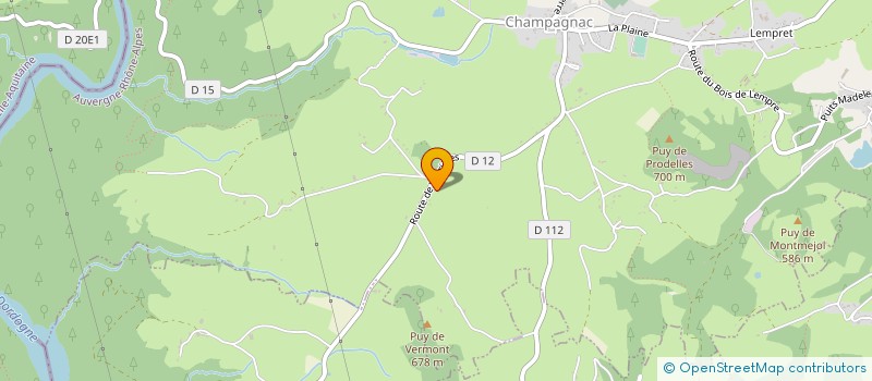 localisation de l'entreprise 434 067 674 à CHAMPAGNAC