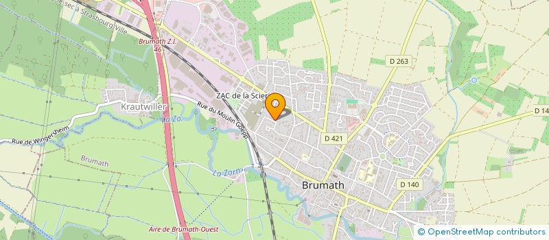 localisation de l'entreprise 434 293 528   BRUMATH