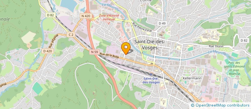 localisation de l'entreprise 434 570 479   SAINT-DIE-DES-VOSGES