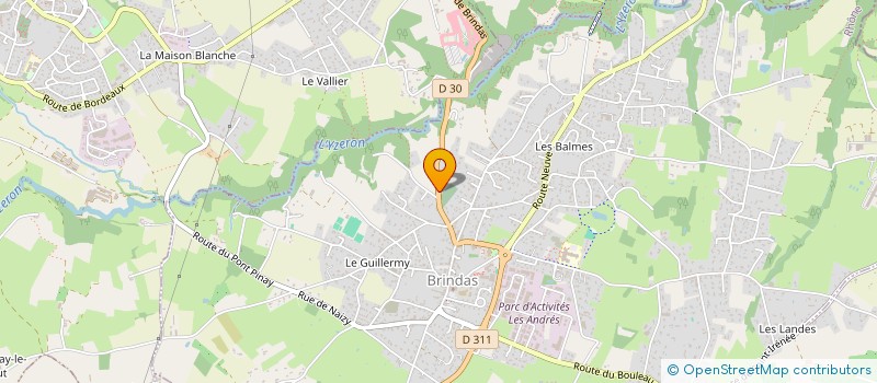 localisation de l'entreprise 434 951 927   BRINDAS