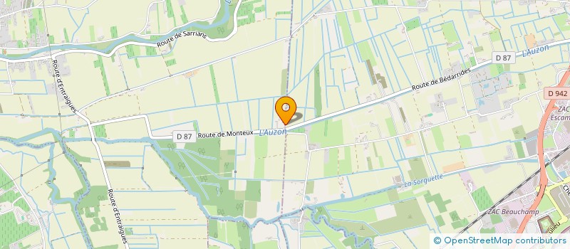 localisation de l'entreprise 435 109 574   BEDARRIDES