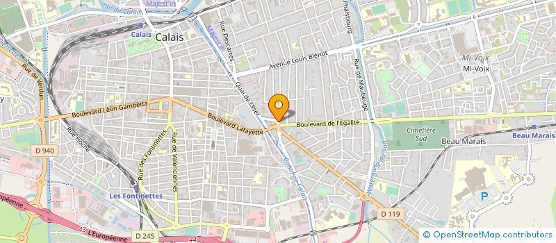 localisation de l'entreprise 435 228 523 à CALAIS