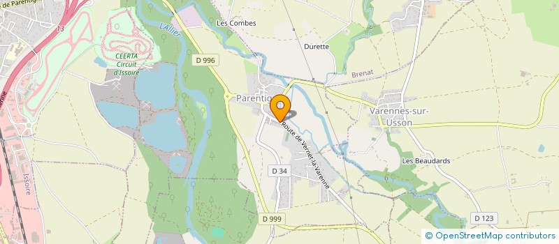 localisation de l'entreprise 437 564 719   PARENTIGNAT