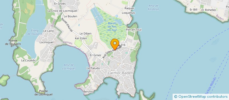 localisation de l'entreprise 437 572 001   LARMOR-BADEN