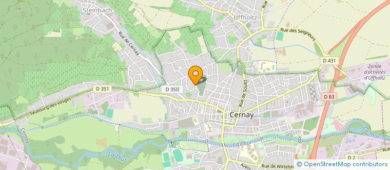 localisation de l'entreprise 437 619 661 à CERNAY