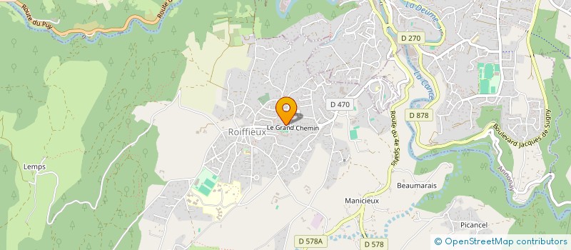 localisation de l'entreprise 437 783 111 à ROIFFIEUX