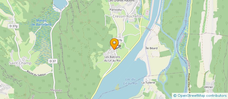 localisation de l'entreprise 437 908 437   CRESSIN-ROCHEFORT