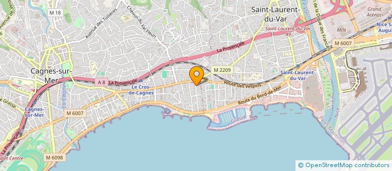 localisation de l'entreprise 437 AZUR à CAGNES-SUR-MER