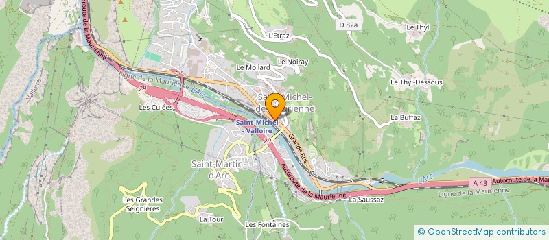 localisation de l'entreprise 438 255 143   SAINT-MICHEL-DE-MAURIENNE