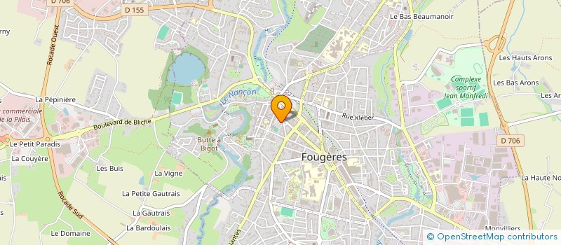 localisation de l'entreprise 438 353 468   FOUGERES