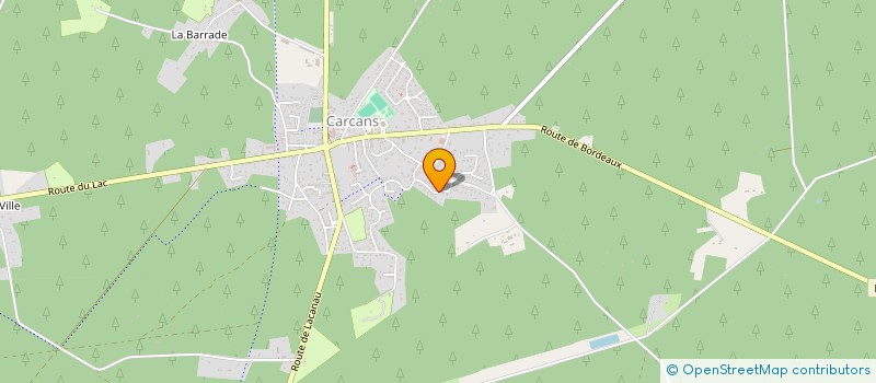 localisation de l'entreprise 438 460 800   CARCANS