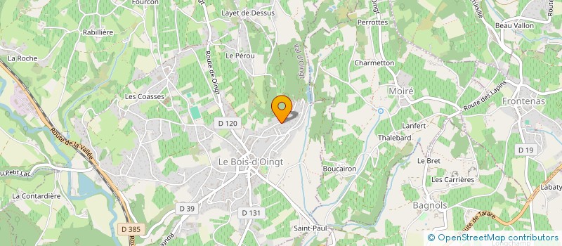 localisation de l'entreprise 438 466 922 à VAL D'OINGT