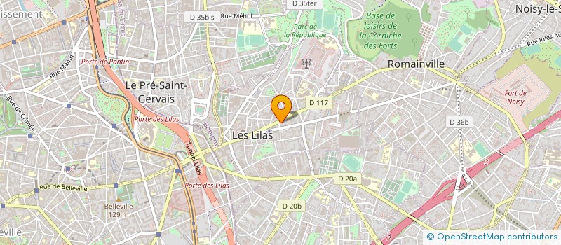 localisation de l'entreprise 438 494 221 à LES LILAS