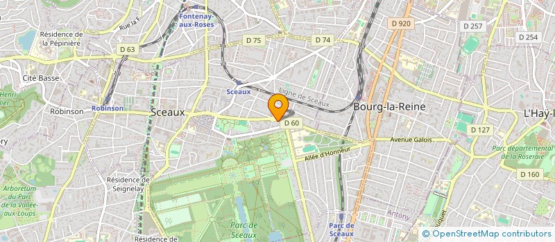 localisation de l'entreprise 438 522 286 à SCEAUX