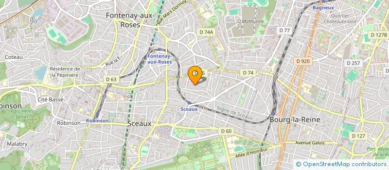 localisation de l'entreprise 438 556 300 à SCEAUX