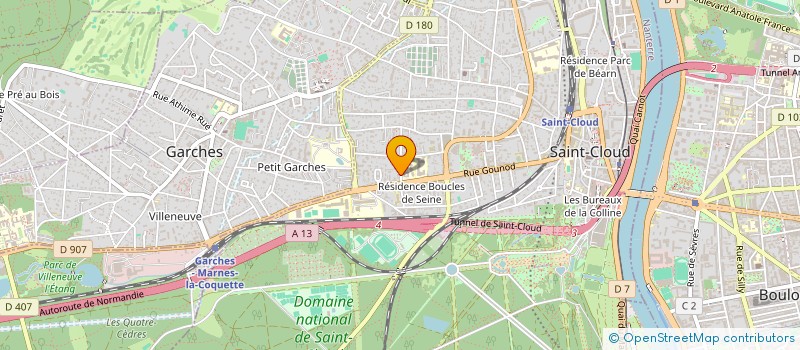 localisation de l'entreprise 438 666 489 à SAINT-CLOUD
