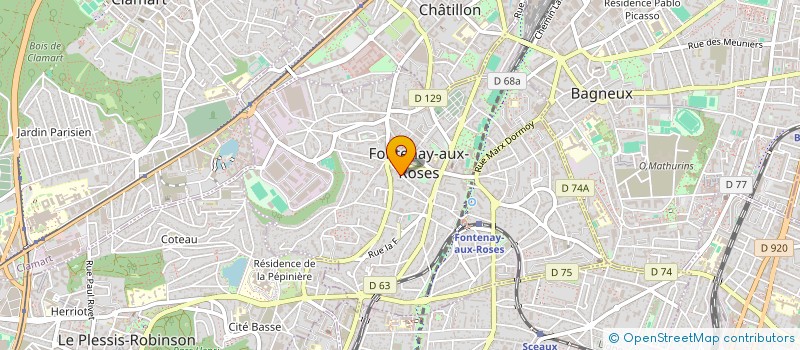 localisation de l'entreprise 438 699 910  à FONTENAY-AUX-ROSES