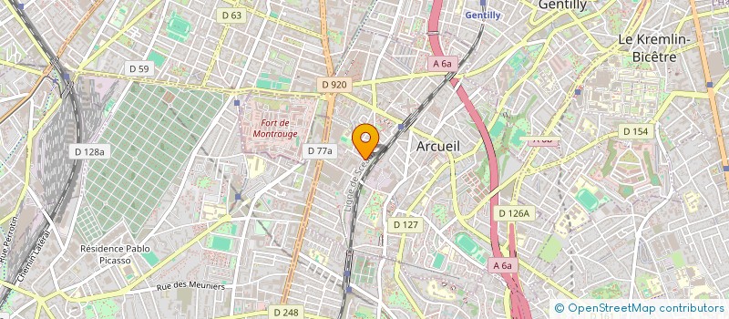localisation de l'entreprise 438 700 957   ARCUEIL