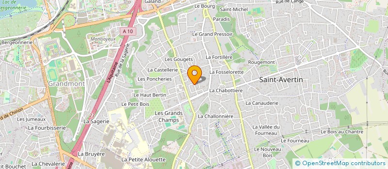 localisation de l'entreprise 438 718 611   SAINT-AVERTIN