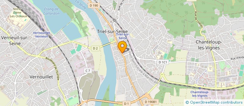 localisation de l'entreprise 438 721 854  à TRIEL-SUR-SEINE